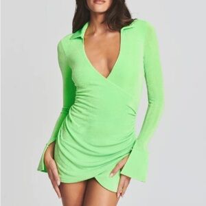 SER.O.YA Daytona Dress Lime Green Size XS NWT